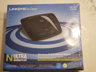 Cisco WRT160N Wireless-N Broadband RouterÂ
Brand New Factory Sealed