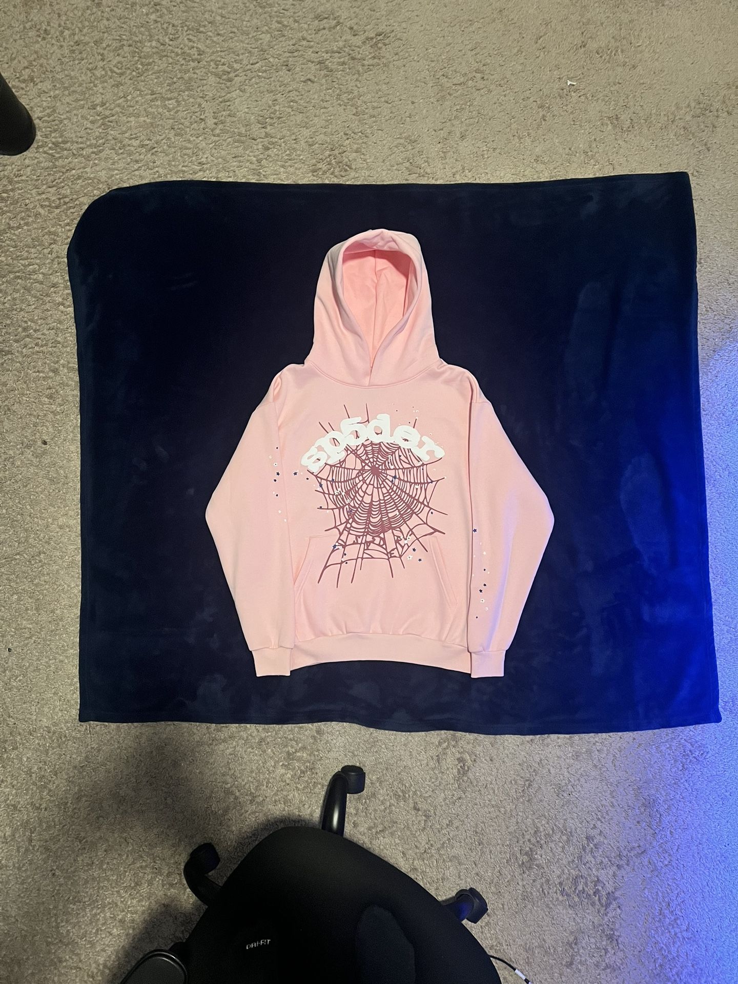 Pink Sp5der OG Web Hoodie