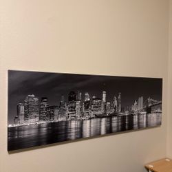 NYC city skyline wall art