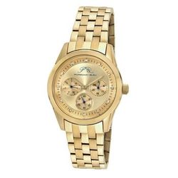 Porsamo BleuDiana Quartz Diamond Gold Dial Ladies Watch

