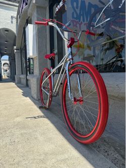 Custom Chrome 29” SE Quadangle BMX Wheelie Bicycle Bike Retro Old School
