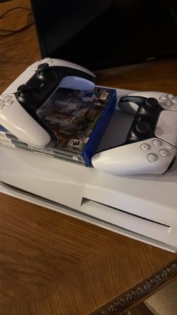 PS5 console 2 controllers , all cords ,3 games