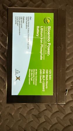 Bioenno Power®  Lithium Iron Phosphate Battery