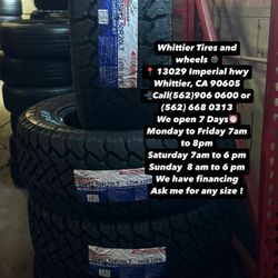 SET OF NEW TIRES, LT35X12.50R20 ATLANDER AT , INCLUDING MOUNTING AND BALANCING. ASK ME FOR ANY SIZE OR BRAND, LLANTAS NUEVAS