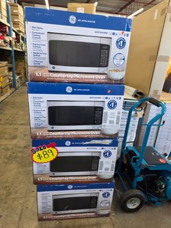 🔥 NEW GE MICROWAVE – 1.1 CU. FT. – ONLY $85 EACH! 🔥
