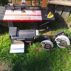 Router Table. Sander 2 Skil Saw 