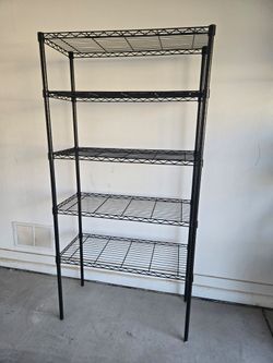Metal Storage Rack, black