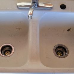 Double Cast Iron Sink