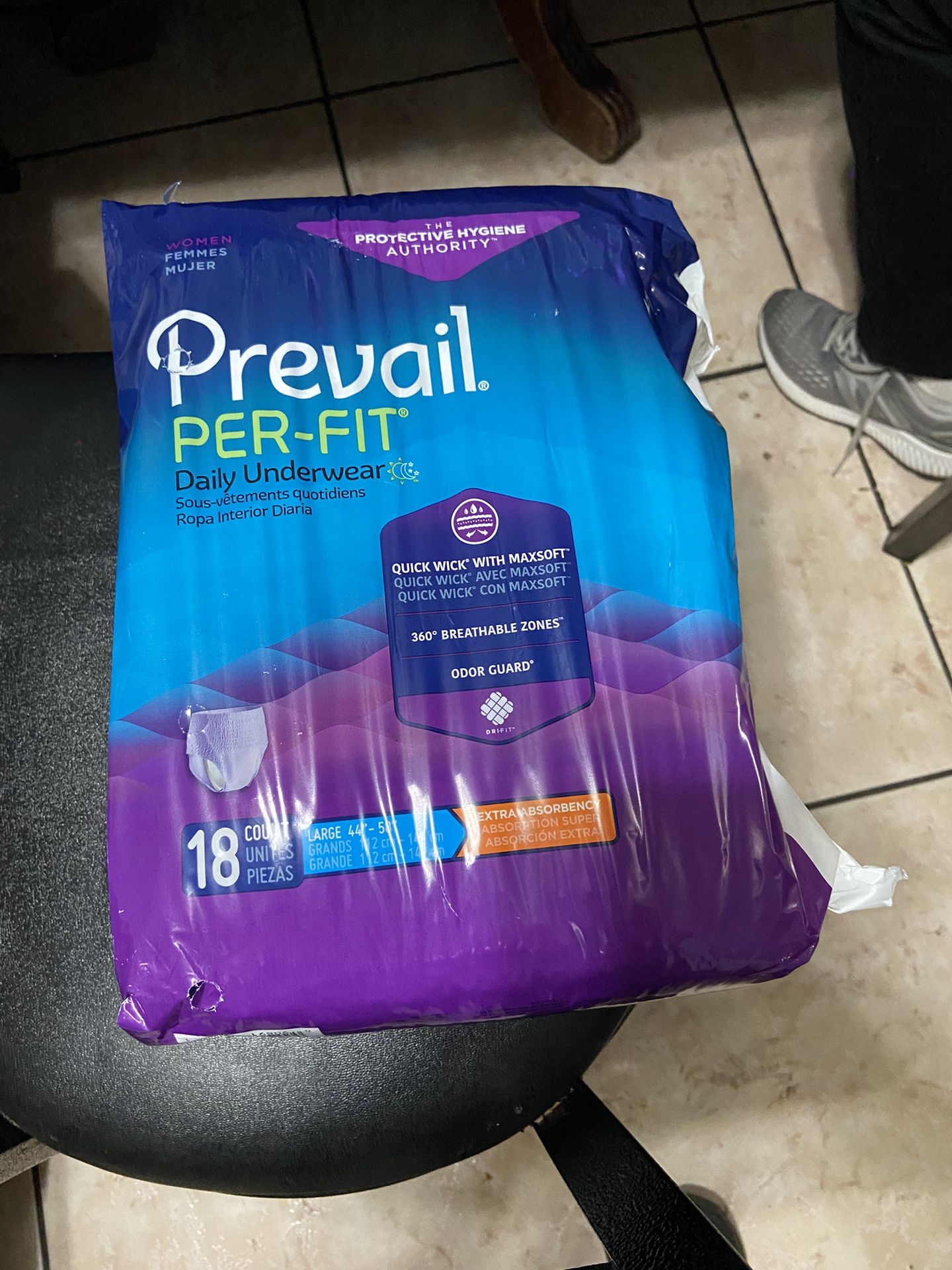 Prevail Underwear Women’s Large 44-58