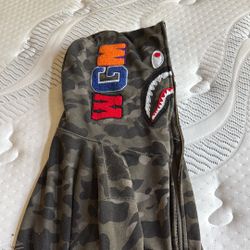 Bape hoodie zip up jacket