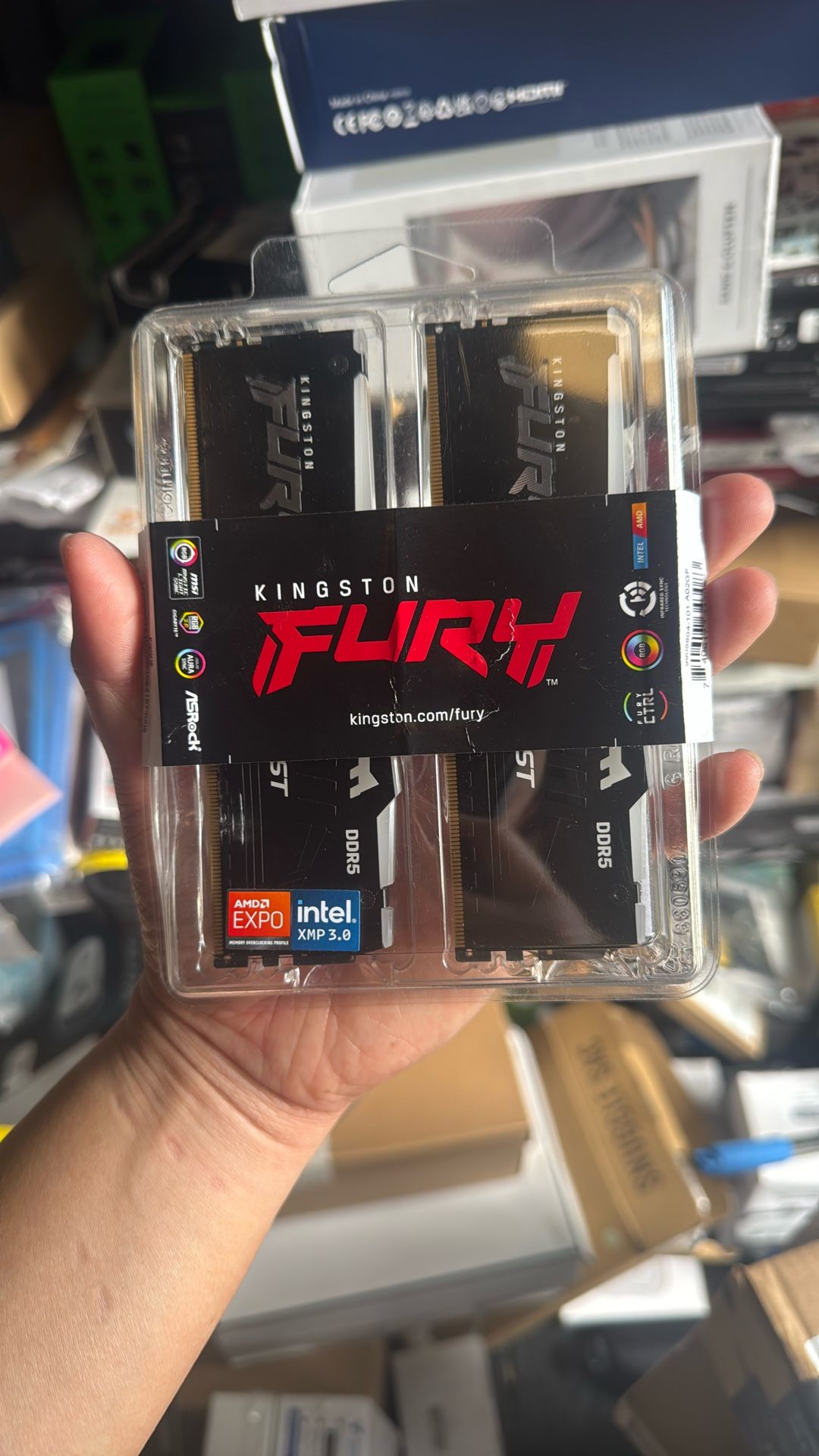 Kingston FURY Impact 64GB (2x32GB) 5600MT/s DDR5 CL40 Laptop Memory Kit of 2 | Lower Power Comsumption | Intel XMP 3.0 | Plug N Play | KF556S40IBK2-64