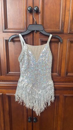 Weissman Youth’s Silver Leotard with Hand accessories