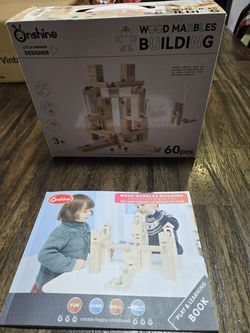 New in box Wooden Marble Run for Kids Ages 4-8