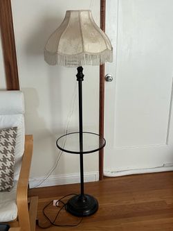 Victorian Lamp with Lampshade