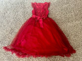 Girls Red Costume Dress - Size 10
