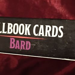 Dungeons And Dragons Spell Book Cards Bard 