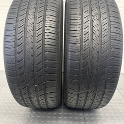 Set of 2 used tires Hankook 215/55/17 #1040
