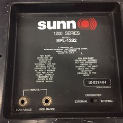 2) Sunn SPL 1282 crossovers and plates