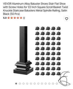 Alloy Baluster Shoes Stair Flat 