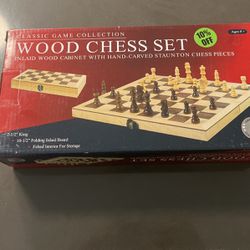 Chess Set, Wooden 