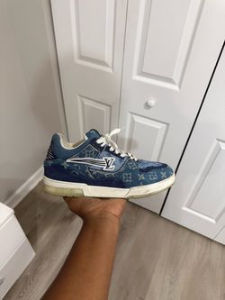Louis Vuitton LV Trainer Denim Monogram Sneakers