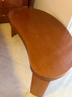 Smooth Brown Wood Coffee Table