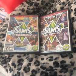 Sims 3 island Paradise & sims 3 university Life 