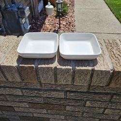 Two Glass Side Dishes