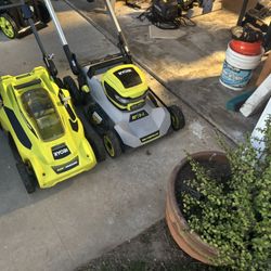 electric lawn mowers