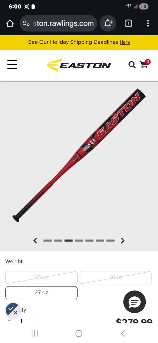 25 0z Tantrum Softball Bat