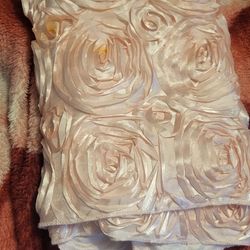 fancy pink flower table runners for quincinera or wedding or birthday