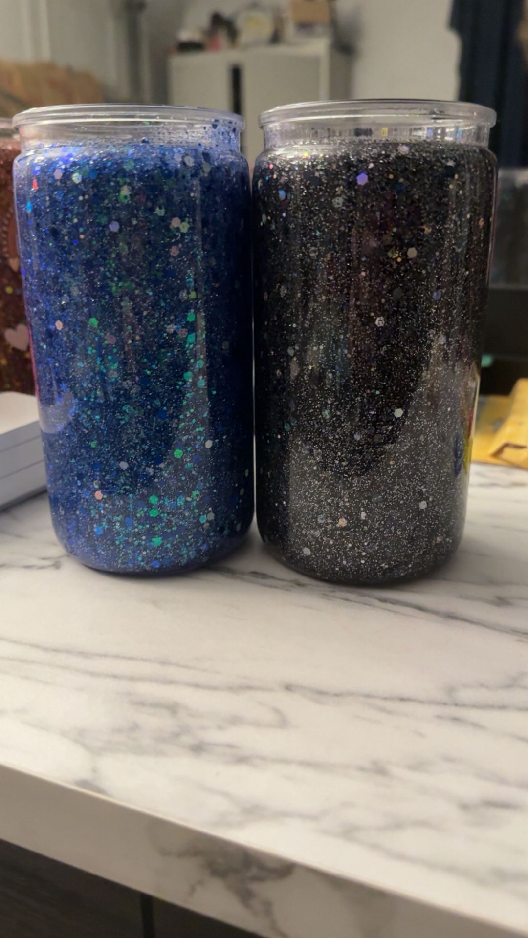 Glitter Snow globe Cups