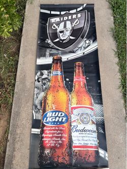 Raiders Budweiser Bud Light Banner