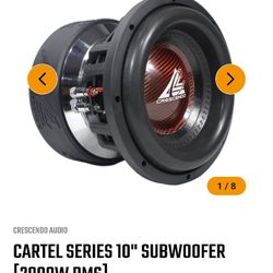 CRESCENDO AUDIO 10"CARTEL D2 2K RMS 