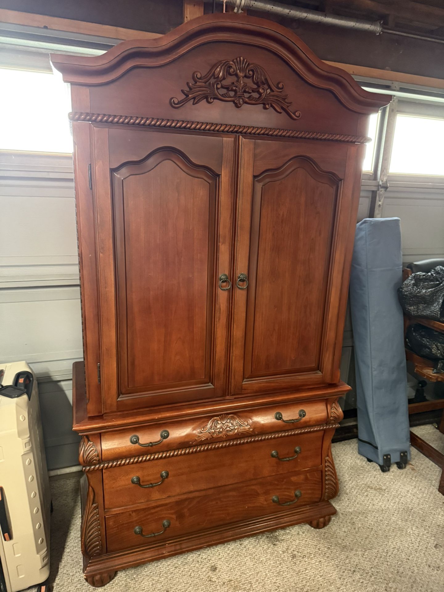 Wood Wardrobe Armoire