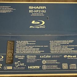 New Unopened Sealed Original Packaging Sharp BD-HP210U Aquos Blu Ray Player DVD