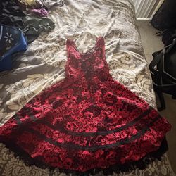 Red Skull Dress From Hot Topic 