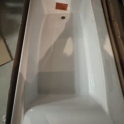 New KOHLER Elmbrook 60x30 Right Drain Bath Tub Fiberglass Bathtub 