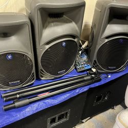 Makies Powered Speakers 15”-10” And 18” Power Subwoofers 