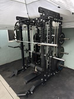 FULLY LOADED - FREE DELIVERY🟪All In One Home Gym🟪Cable Machine🟪Smith Machine🟪Squat Rack