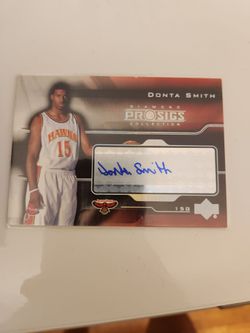 Donta Smith Upper Deck Diamond Pro Sigs Auto Card