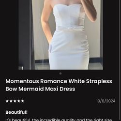 Brand New Lulus white wedding dress size 0