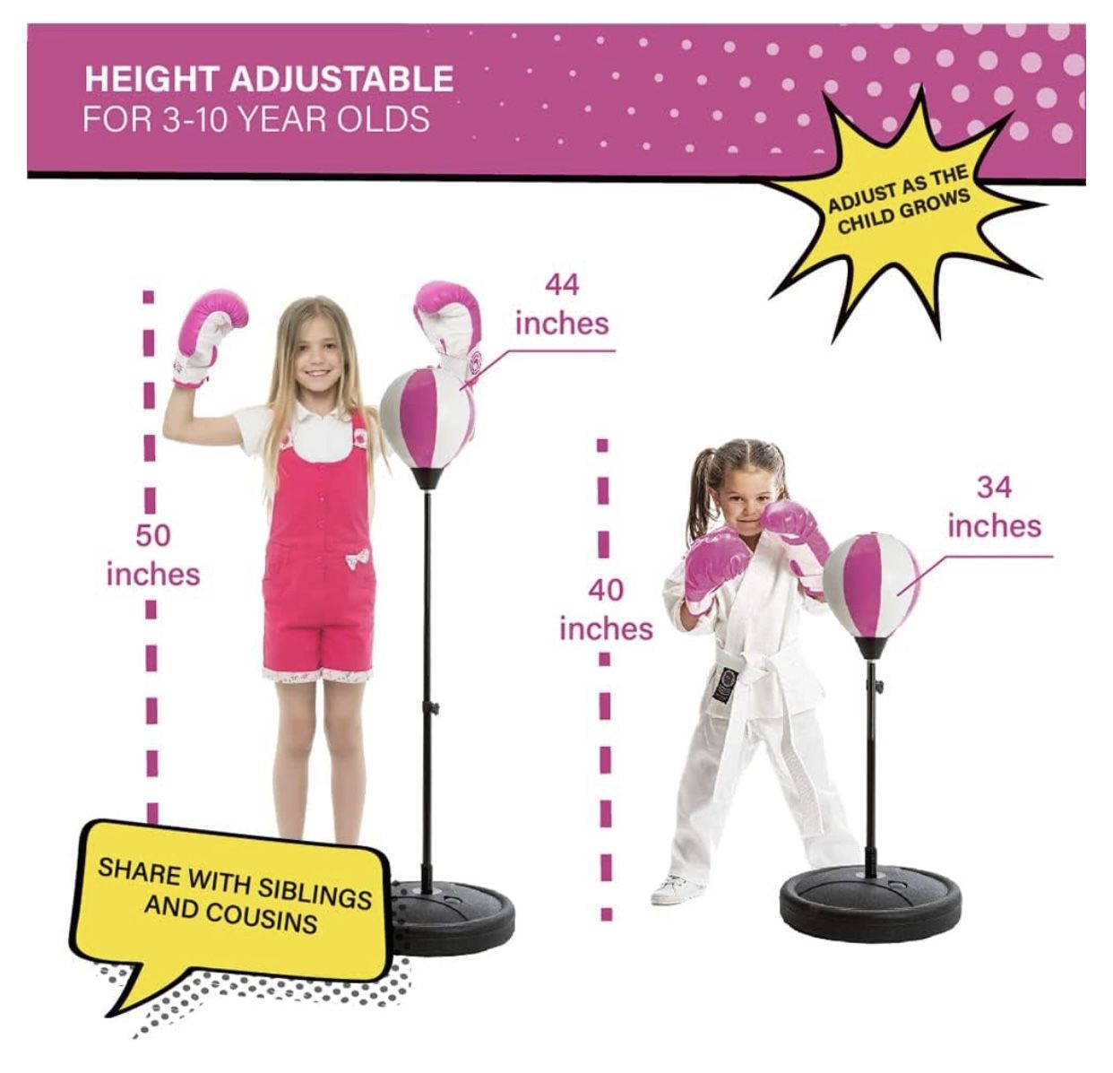 Kids Punching Bag with Boxing Gloves