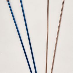 2 Pairs of 14" Anodized Aluminum Knitting Needles