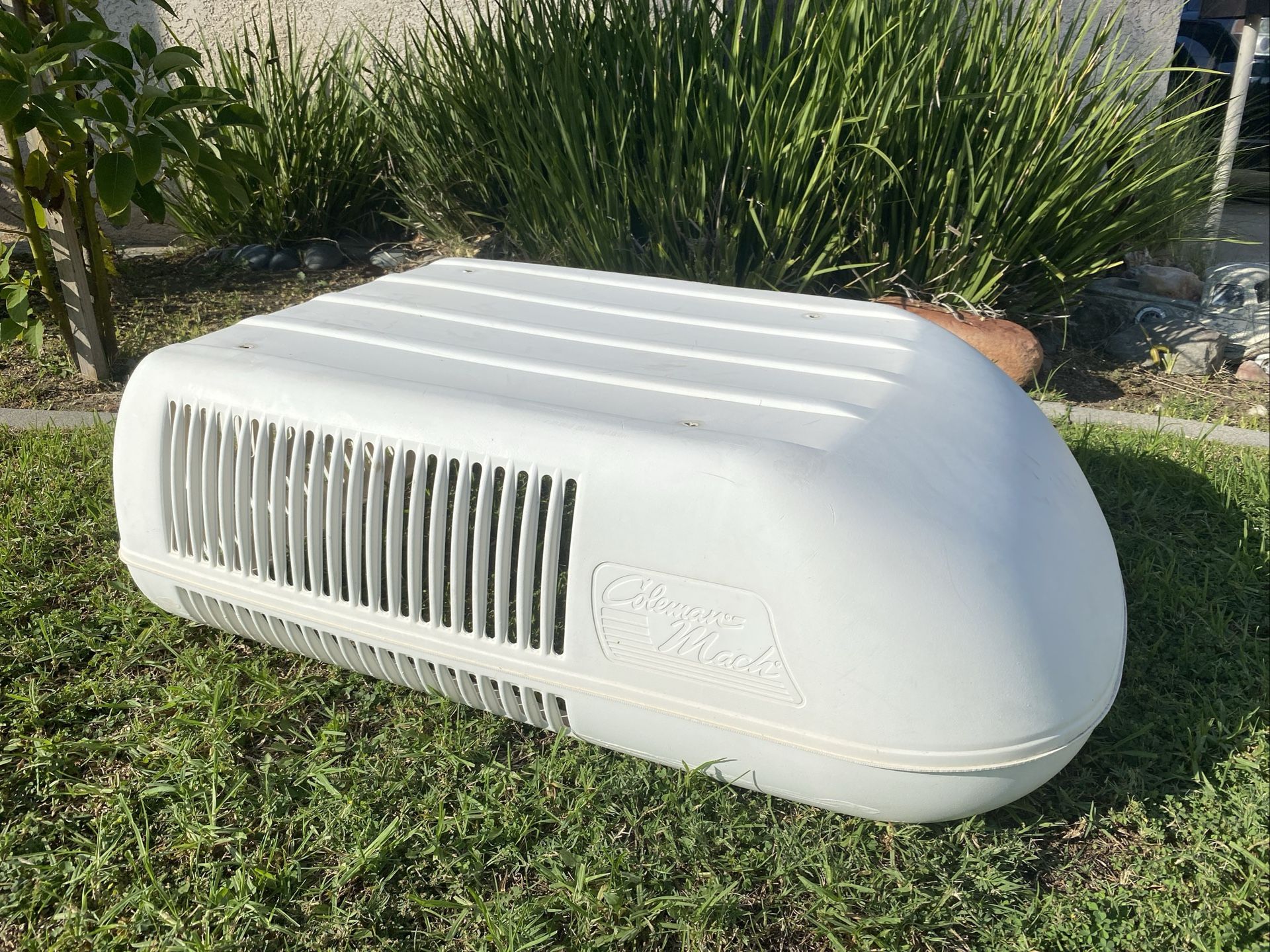 RV Trailer Air Conditioner Shroud Cover For Coleman-Mach 42" L x 30" W , White