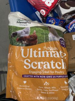 7 Grain Ultimate Scratch Treat for Poultry 10 Lb( Corn, Wheat, Milo,Barley, Oats,Sunflower seeds & Millet)