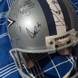 Dallas Cowboys Autographed Helmet