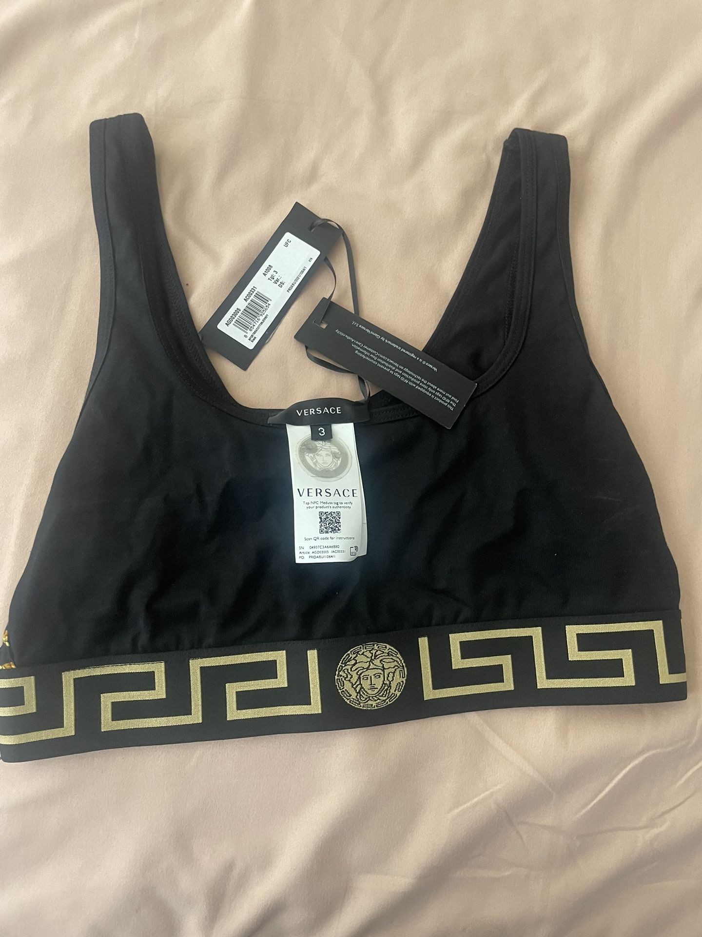 Versace Size 3 Sports Bra & Size Good American jeans Size 6