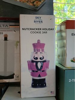 Sky River Casino Nutcracker Holiday Cookie Jar