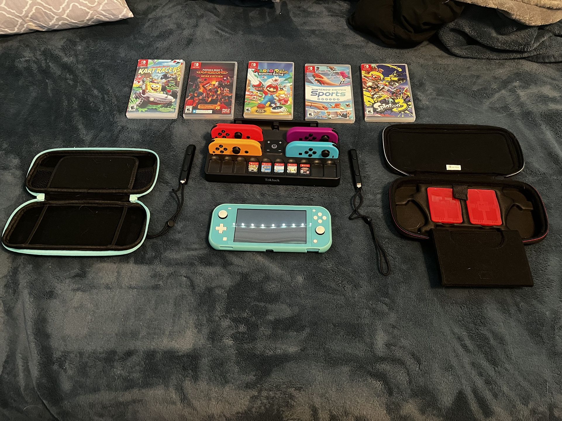 Nintendo Switch Lite Bundle w/ 5 Games, 4 Joy-Cons & Accesories